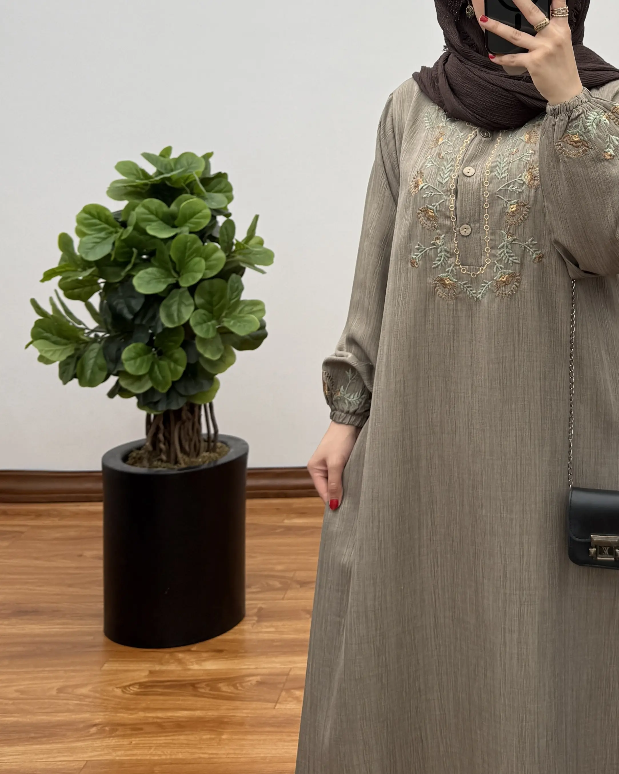 پیراهن مانتویی سایز بزرگ مدل آویسا